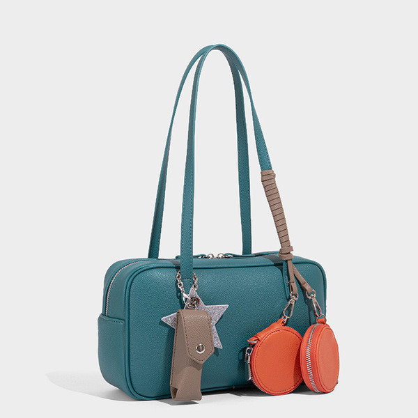 กระเป๋า cecelle perota brand กระเป๋าผู้หญิงกระเป๋าบอสตันแบบใหม่ปี2025สำหรับผู้หญิงกระเป๋าโบว์ลิ่งใต้