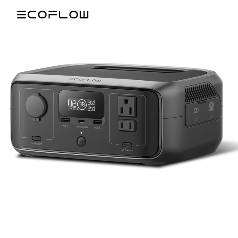 EF ECOFLOW สถานีจ่ายไฟแบบพกพา RIVER 3, 245Wh LiFePO4 สถานีพลังงานแบตเตอรี่, 300W เอาต์พุต AC สูงสุด 600W, <20 MS UPS & <30 dB, 1Hr Fast Charging เครื่องกําเนิดไฟฟ้าพลังงานแสงอาทิตย์สําหรับกลางแจ้ง