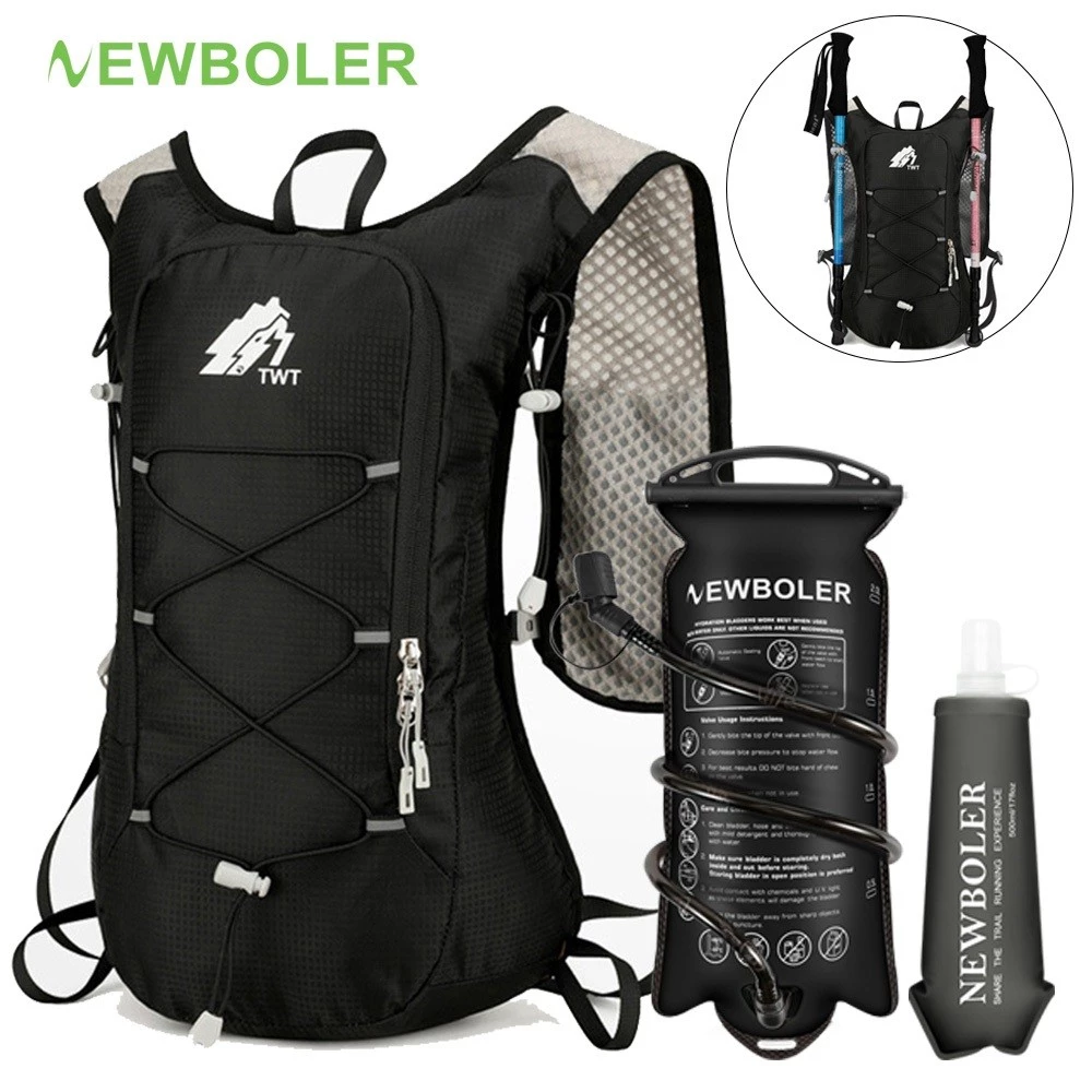 .NEWBOLER 15L กระเป๋าเป้สะพายหลัง สำหรับเดินป่าและขี่จักรยาน พร้อมระบบให้น้ำ และเหมาะสำหรับแคมปิ้ง