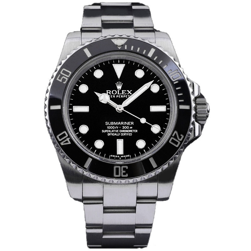 นาฬิกาผู้ชาย นาฬิกาผู้ชาย114060 Rolex Rolex Mechanical Submariner แผ่นสีดําอัตโนมัติ