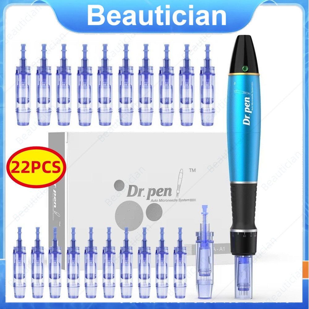 ไร้สาย ดร. ปากกา A1 Professional ปากกาเซรั่ม Applicator ปากกาความงามบนใบหน้า + 22 ชิ้นเปลี่ยนวัสดุสิ้นเปลือง