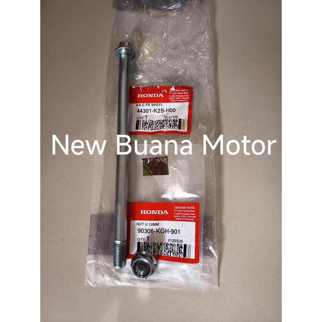 เพลาหน้า Plus Nut Vario 160 44301K2SH00 90306KGH901