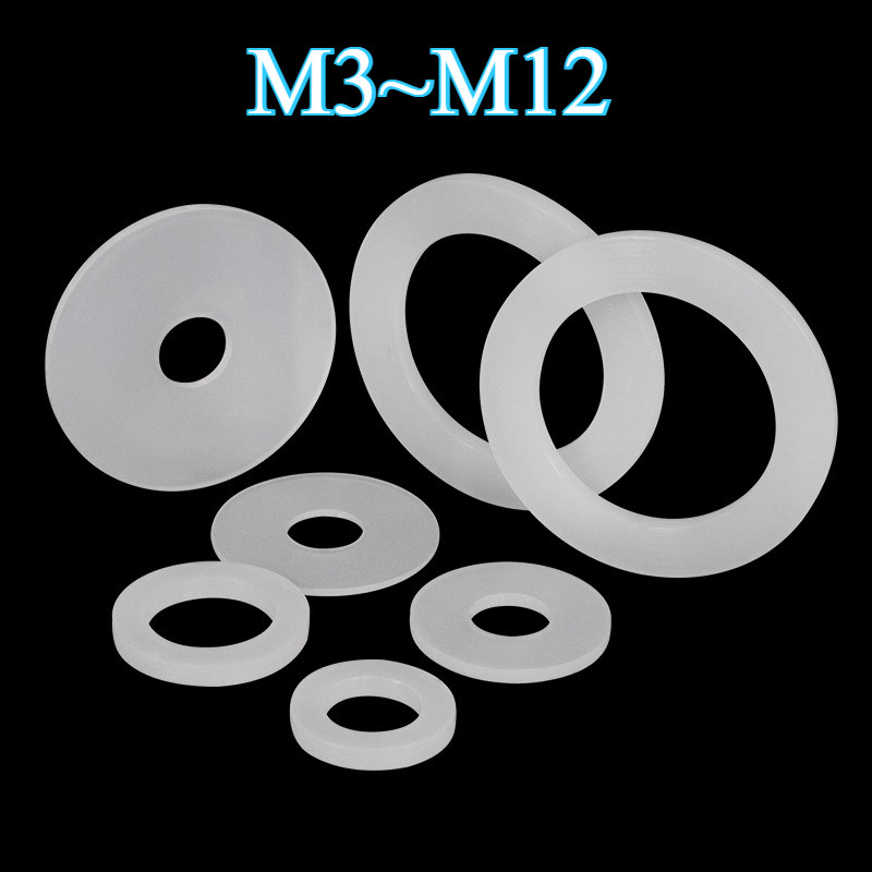 MDXปะเก็นสกรูซิลิโคนสีขาวนุ่ม ปะเก็นกันน้ํา ส่วนประกอบปิดผนึก ปะเก็นแบนดูดซับแรงกระแทก M3M4M5M6M8M10M12