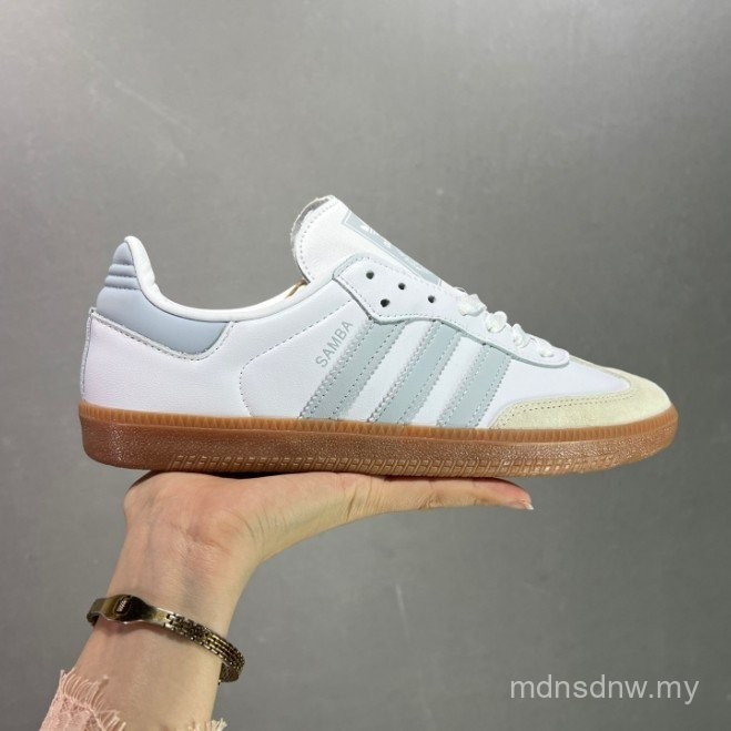 Sam/ba OG IE0877 รองเท้าบอร์ดลําลองตัดต่ํา unisex/ขาวเทาน้ําเงิน