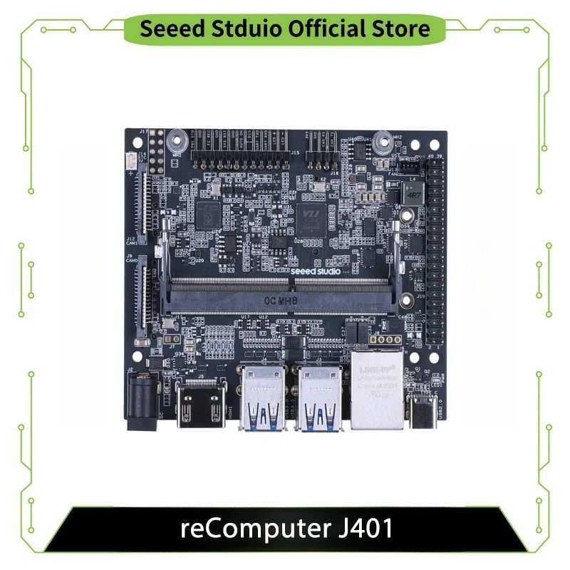 Jetson Orin Nano/Orin NX - reComputer J401 - บอร์ดผู้ให้บริการแบบเปิดสําหรับ Jetson Orin Nano/Orin N