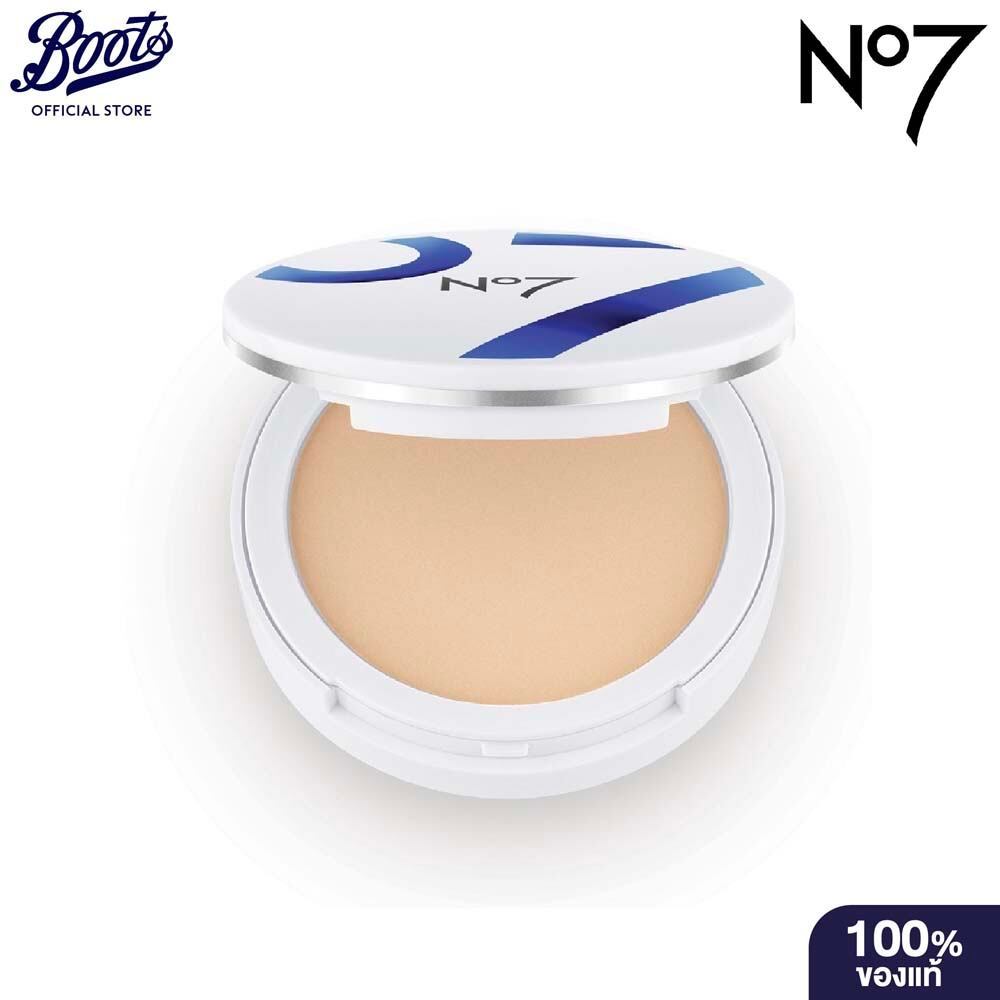 No7 Lift&Luminate Triple Action Pressed Powder Foundation #Cameo 9 G. นัมเบอร์เซเว่น พาวเดอร์ ฟาวเดชั่น แป้งผสมกันแดด