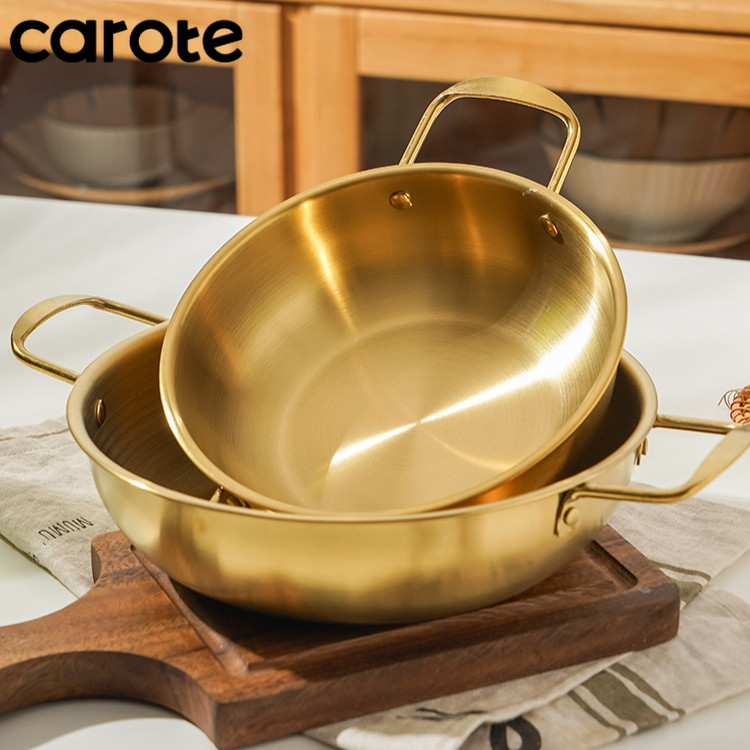 CAROTE หม้อ หม้อเกาหลี/ชามเกาหลีมีหูจับ หม้อมาม่าเกาหลี หม้อราเมง ขนาดหม้อ หม้อเกาหลี2หู