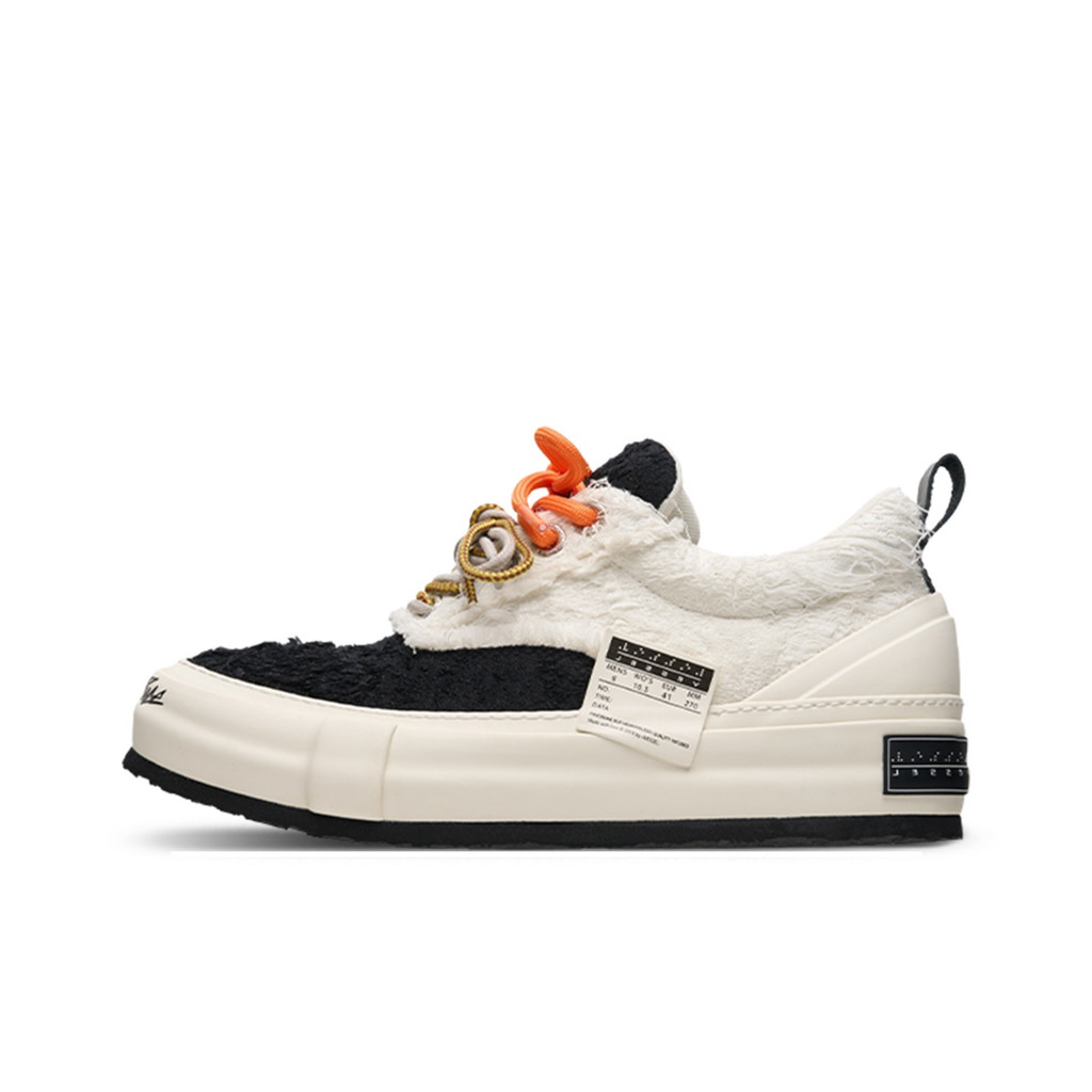 คลังสินค้าพร้อม Wu Jianhao xVESSEL รองเท้าผ้าใบทําด้วยมือ Vulcanized รองเท้าสีดําสีขาวสีชมพู Cai Xuk