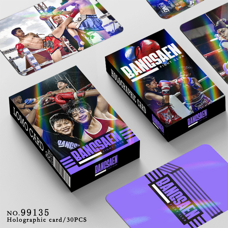 การ์ด Bangsaen Bangsaen FightClub การ์ดภาพถ่ายเลเซอร์ Bangsaen Fan Club การ์ด Lomo กล่องการ์ด 30/92/