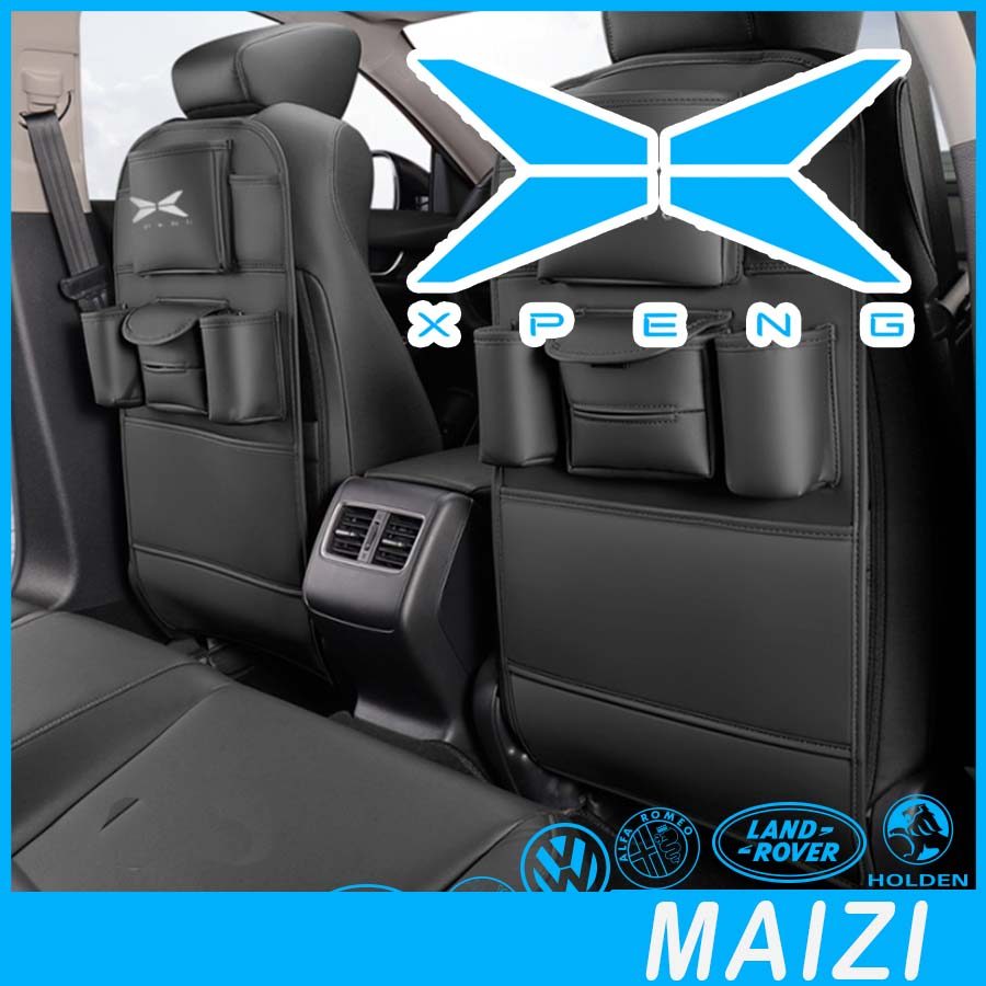 [READY]XPENG G6 Car Seat Back Anti-Kick Pad XPENG X9 Body Kit Decoration Leather Storage Bag X9 EV A