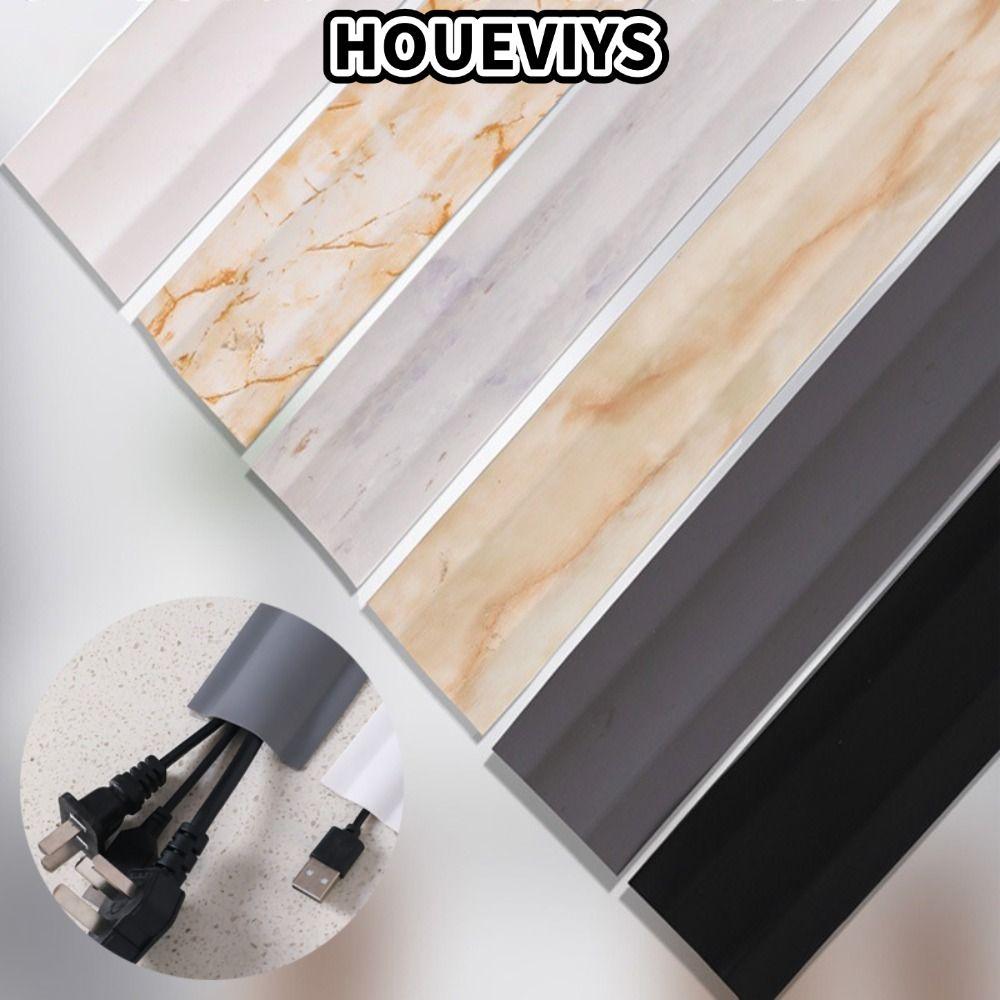 HUOVIEVYS สายทีวี Hider, DIY ตกแต่งสาย PVC คอนซีลเลอร์, Self-Adhesive กันน้ํา Mould proof Cable Mana