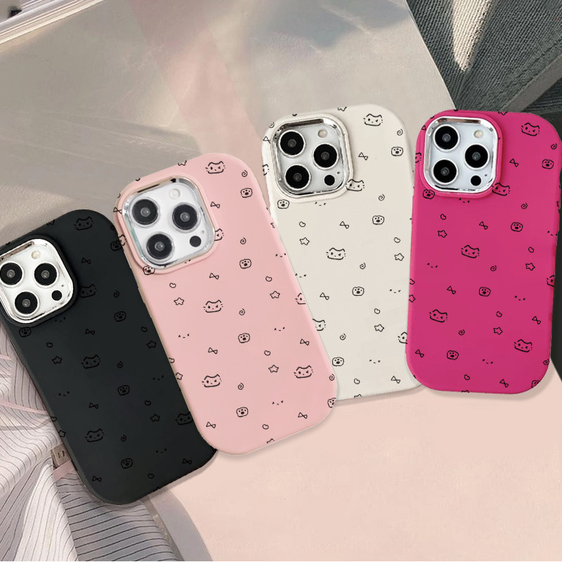 น่ารัก Mini Cat และ Dog Motif HP Case Realme 8 5G 5i 5s 6i c3 c11 2021 C20 C21y C25y C35 C53 narzo n