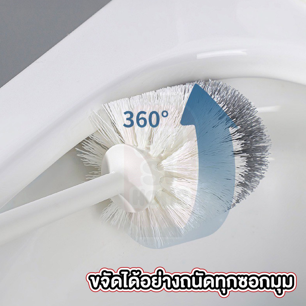 【MUSIHOME ถูกที่สุด】แปรงขัดห้องน้ำพร้อมที่เก็บ ขนแปรงแน่น3ชั้น ใช้งานง่าย ขจัดคราบฝังแน่น CLEAN101 ราคา ถูกที่สุด ดีลบีเคเค แกลเลอรีภาพที่ 5
