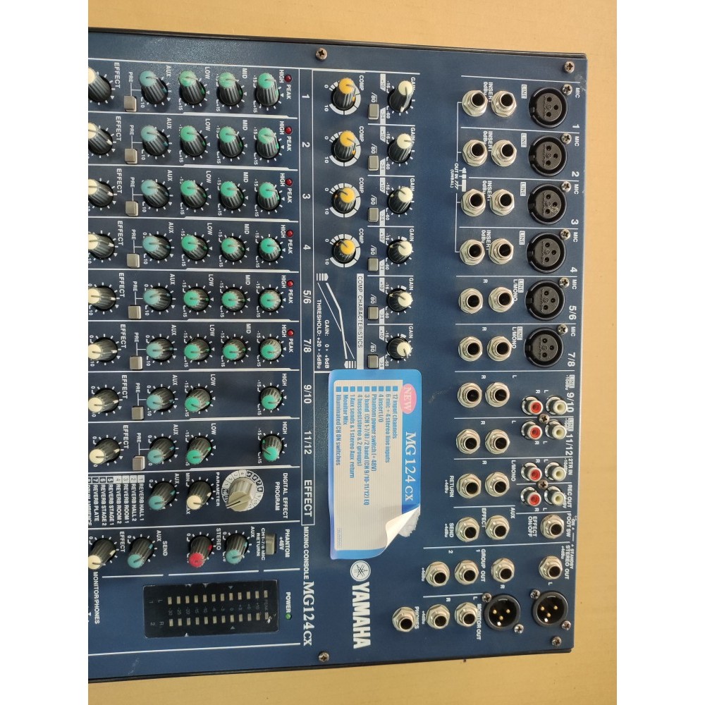 Yamaha/Yamaha MG124CX การผลิตอินโดนีเซีย 16-Road Professional Stage Performance Conference Mixer