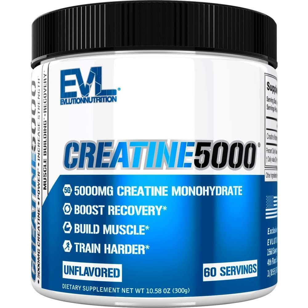 Evolution Nutrition Creatine 5000 - รองรับการกู้คืน Faster, Lean Muscle Growth & Performance - Pre &