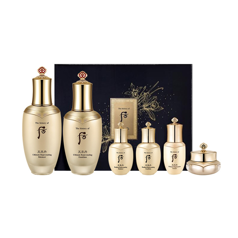 Whoo whoo Houtian Suldan Set Box Firming Lifting Weather Dan Moisturizing Female Free Mother ของแท้ 