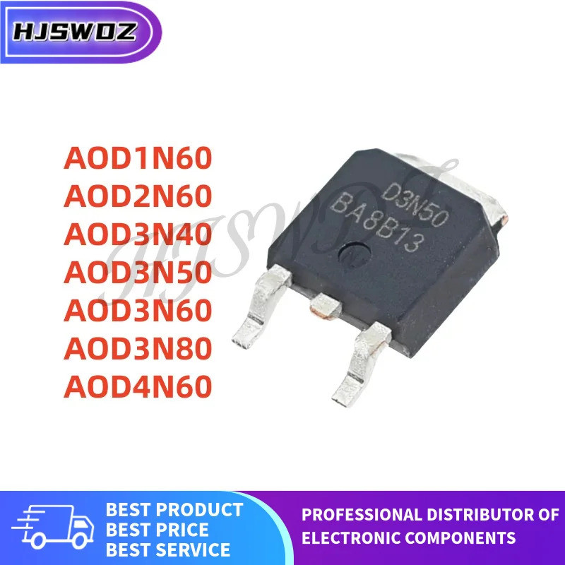 5PCS AOD3N40 AOD3N50 AOD3N60 AOD2N60 AOD1N60 AOD3N80 AOD4N60 D3N40 D3N50 D2N60 D4N60 D2N60 D3N60 D3N