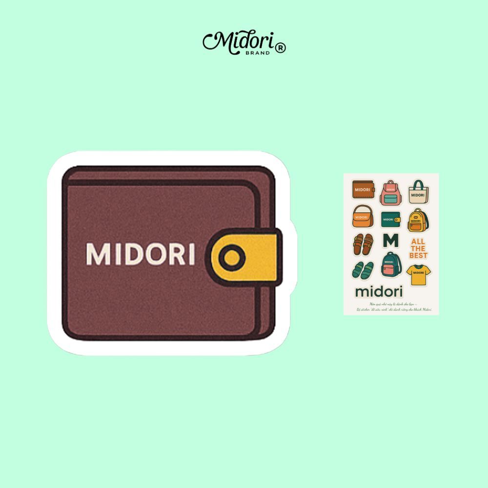 [S2] CUTE, FASHIONABLE SCHOOL WALLET STICKER | มิโดริ สตูดิโอ