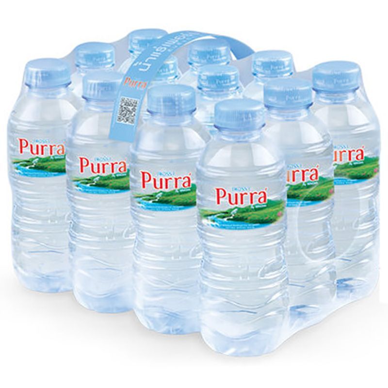 เพอร์ร่าน้ำแร่ธรรมชาติ 330มล. แพค 12 Purra Natural Mineral Water 330ml. Pack 12 [หมายเลขบาร์โค้ด 8850999001432 ]