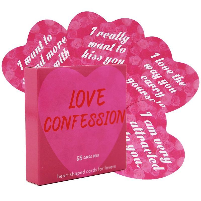 ของเล่นเด็ก Love nfession Oracle Love nfession Oracle Card 55 การ์ดรูปหัวใจเกมกระดาน 7.1