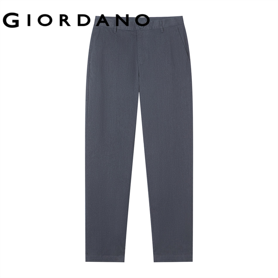 GIORDANO กางเกงขายาวผู้ชาย Men's Slim Taper Pants (180° Elastic Waist) 01116037