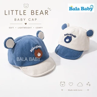 หมวกเด็กทรงแก๊ป หมวกแก๊ปเด็กหูหมีน่ารัก Little Bear ปีกหมวกกันแดด ผ้าร่องคอตตอน ใส่สบาย MZ29