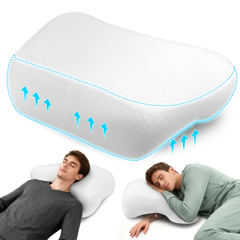 Side Sleeper Pillow with Arm Holes -arm Pillow Ergonomic Pillow for Cervical, Neck, Shoulder & Rotat