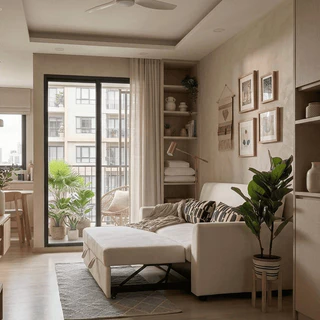 SB Design Square Elle Decor - โซฟาเบด 2 ที่นั่ง รุ่น Buddy สีครีม (160x97x91 ซม.) แบรนด์ ELLE DECOR X SB DESIGN SQUARE