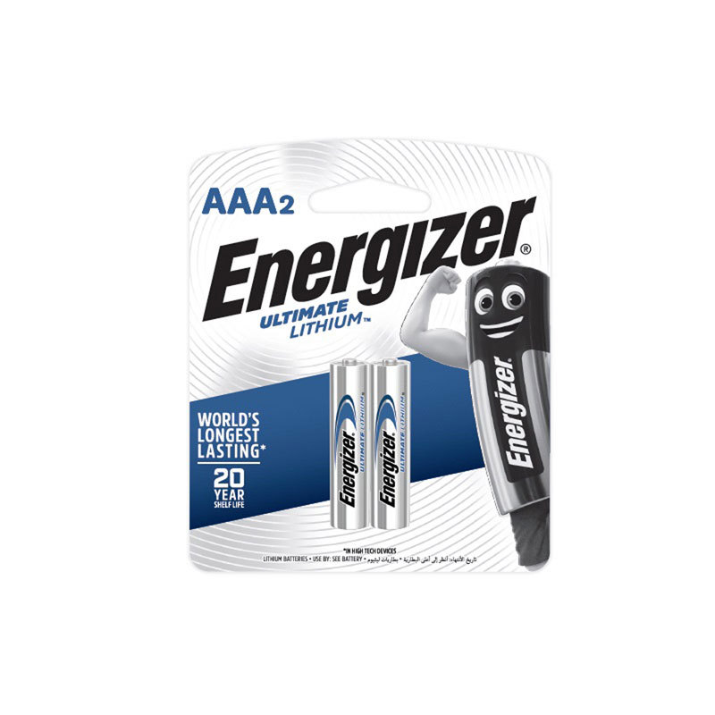 ENERGIZER ถ่านอีสแควร์ลิเธี่ยม AAA รุ่น L92-BP2 (แพ็ค 2 ก้อน)