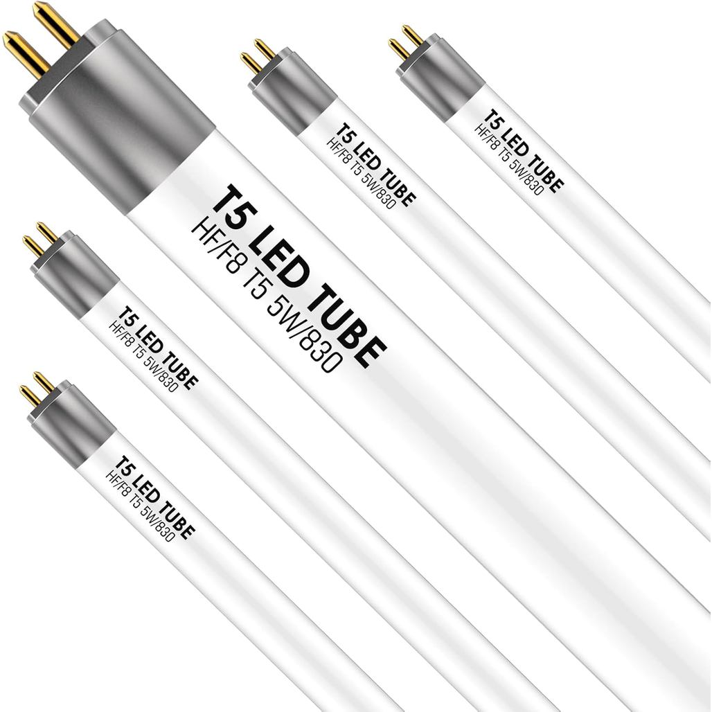 IHYCTV T5 12 นิ้ว LED F8T5WW LED เปลี่ยน F8T5 5 วัตต์ 685 Lumens Warm White 3000K G5 เรืองแสงภายใต้ต