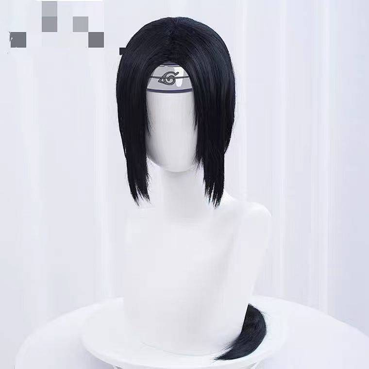 Naruto Itachi Uchiha Cosplay Rose Net Wig Comic Show 9sPx