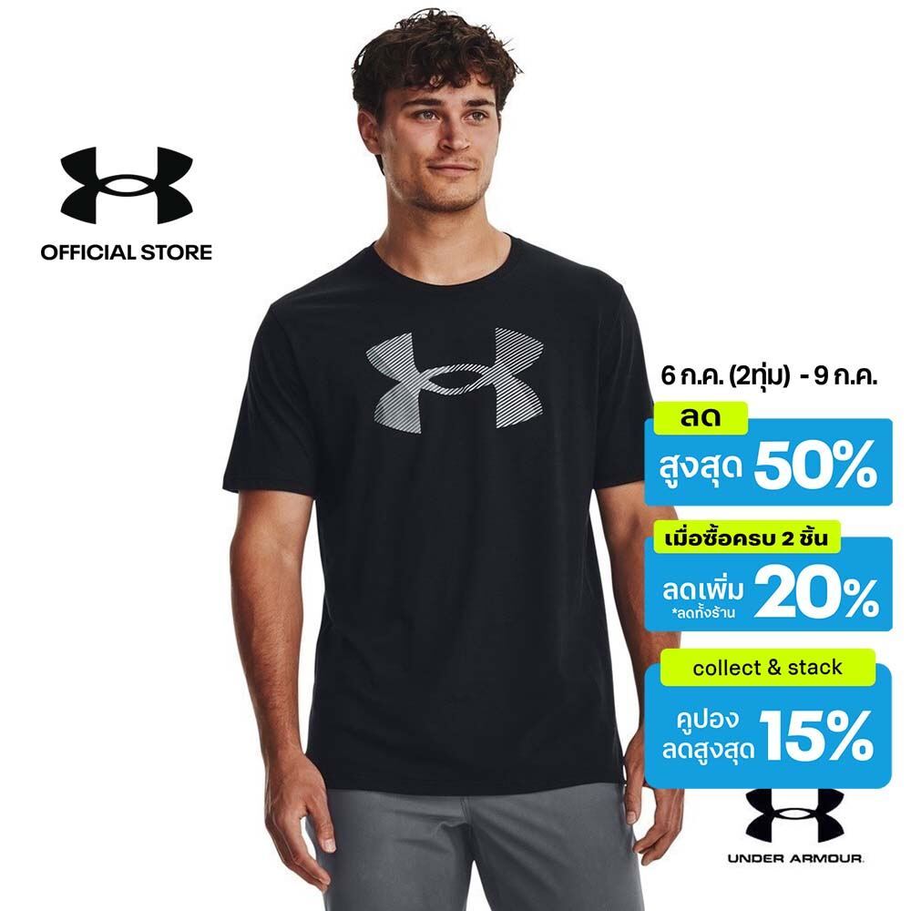 Under Armour BIG LOGO FILL SS เสื้อแขนสั้น สำหรับผู้ชาย