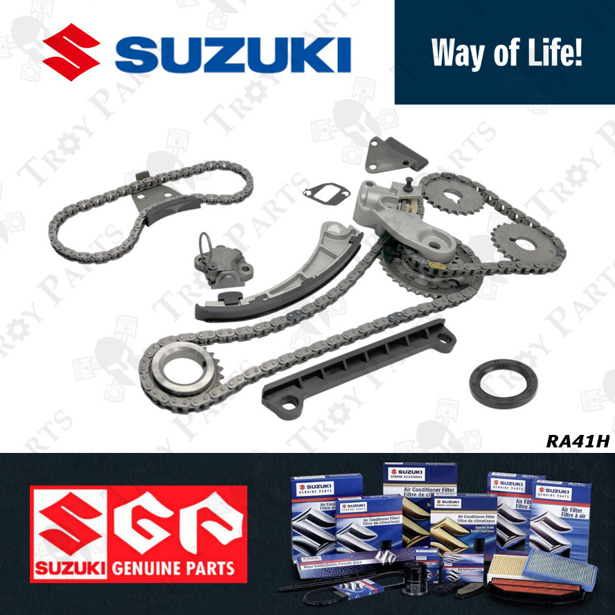 (15 ชิ้น) Suzuki เครื่องยนต์ Timing Chain Kit ชุด 12761-77E11 Aerio Liana RA41H RC41H RC41S RC61H RC