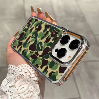ลายเสือดาวแบบพรางตา เคสTPUใส OPPO A3 A3X A5 A6 Pro A60 A58 A78 A79 A5 A9 2020 A18 A16 A15 A54 A55 A53 A57 A77 A74 A7 A5s