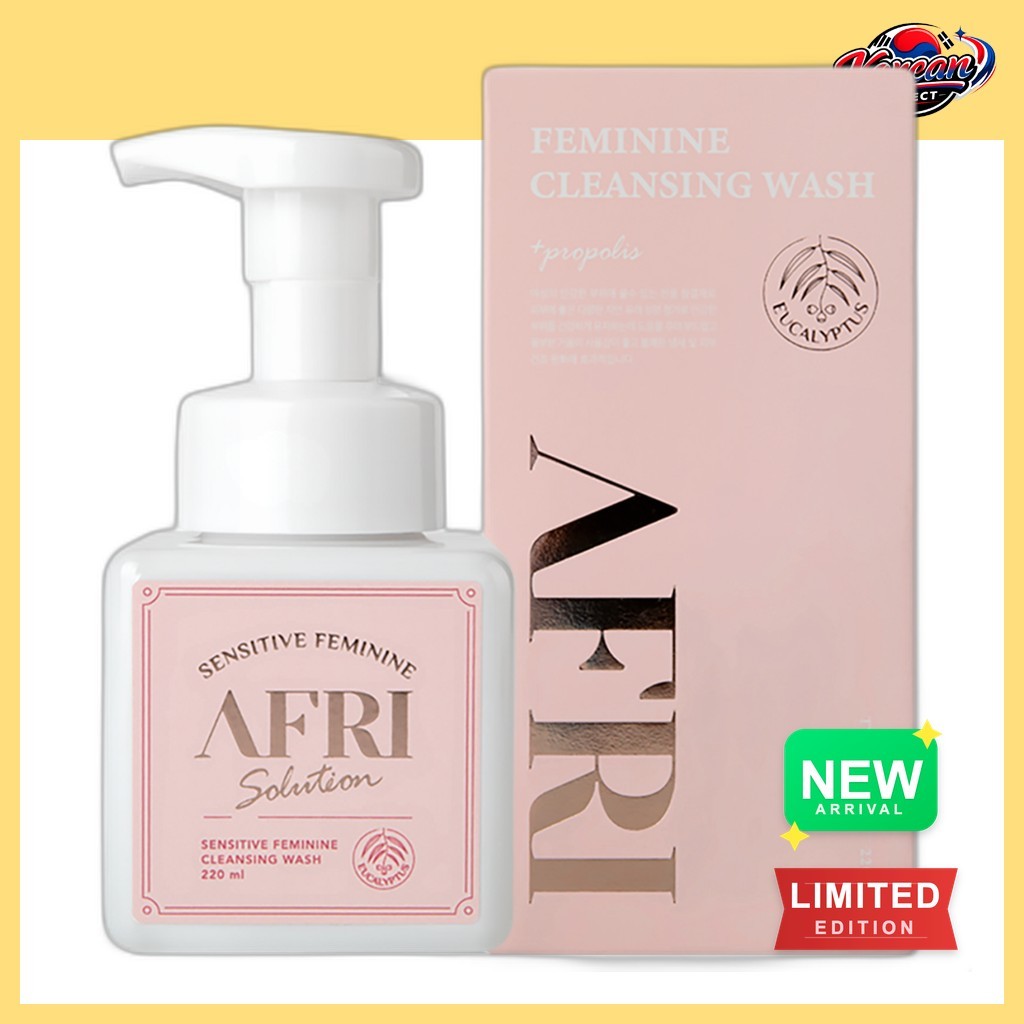 [afri] Sensitive Feminine Cleanser Wash, 220ml, 1 ชิ้น / Korean Feminine Wash / Gentle Cleanser โดย 