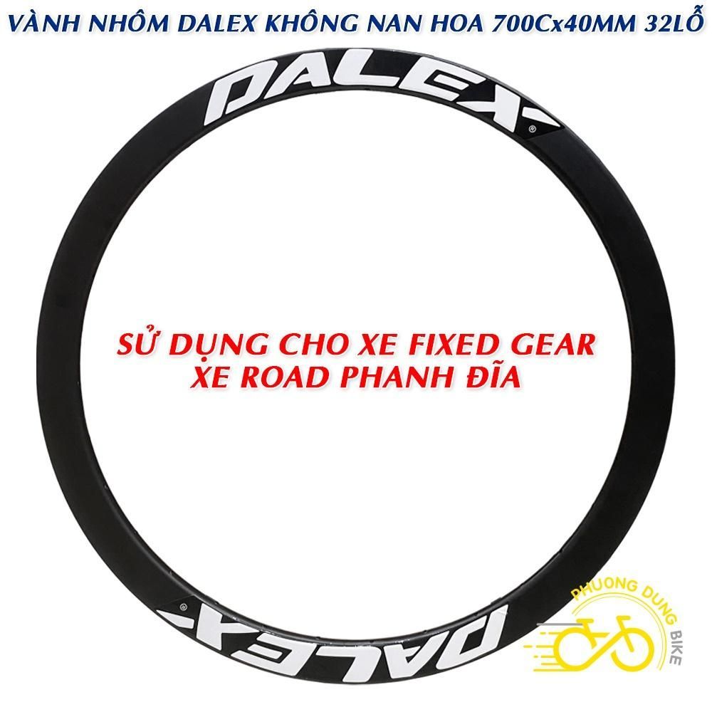 DALEX 700Cx40mm ขอบอลูมิเนียมไร้ซี่ล้อจักรยาน 32 รู (สําหรับ Fixed Gear, Road)