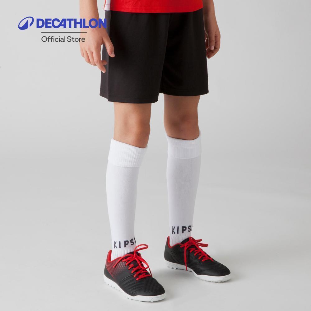 Decathlon Kids' Football Shorts Essential กางเกงขาสั้นใส่เล่นฟุตบอลสำหรับเด็ก รุ่น Essential - Black