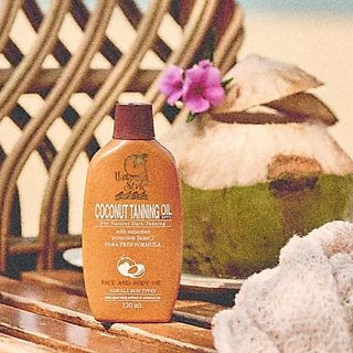 Hawaiian Style Coconut Tanning Oil SPF2 100 ml *2 (2 ขวด) น้ำมันมะพร้าวทาอาบแดดผิวแทนน้ำตาล