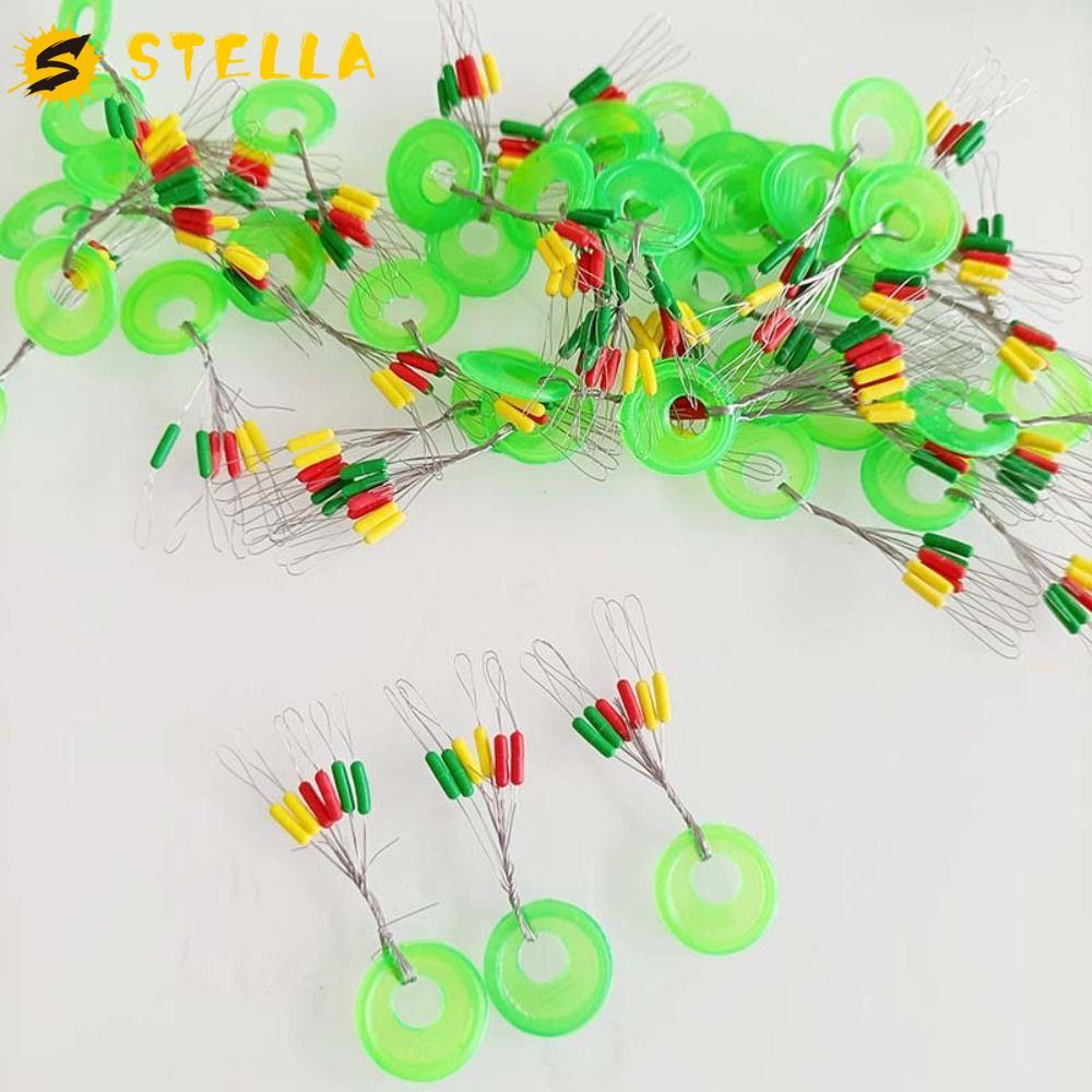 STELLA 600pcs รูปไข่ลอยตกปลา Stopper Bobber Stopper ปลาคาร์พอุปกรณ์ตกปลา Mini น้ําหนักเบาตกปลา Line 