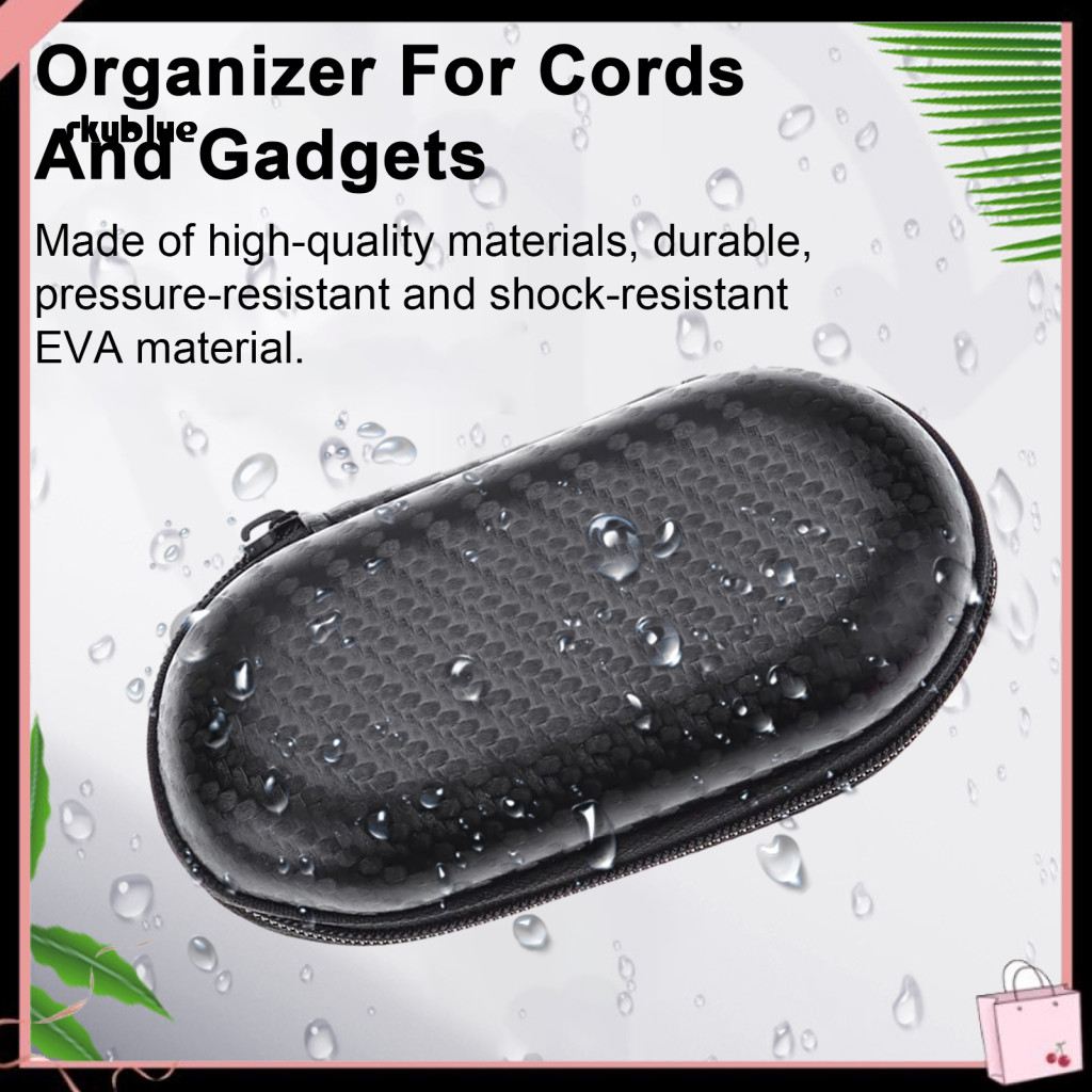 [Sy] ทนทาน Tech อุปกรณ์เสริมกระเป๋าเก็บเคสสําหรับ Gadgets Hard Eva Travel Case สําหรับชุดหูฟังบลูทูธ