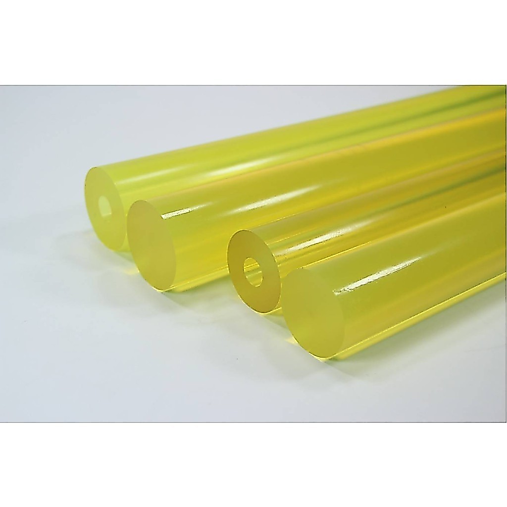 ยางยูริเทน PU-ROUND ROD โพลียูริเทนแท่งกลมตันเจาะรู ค่าความแข็ง 90 Shore A สีธรรมชาติ (20mm.-40mm.)
