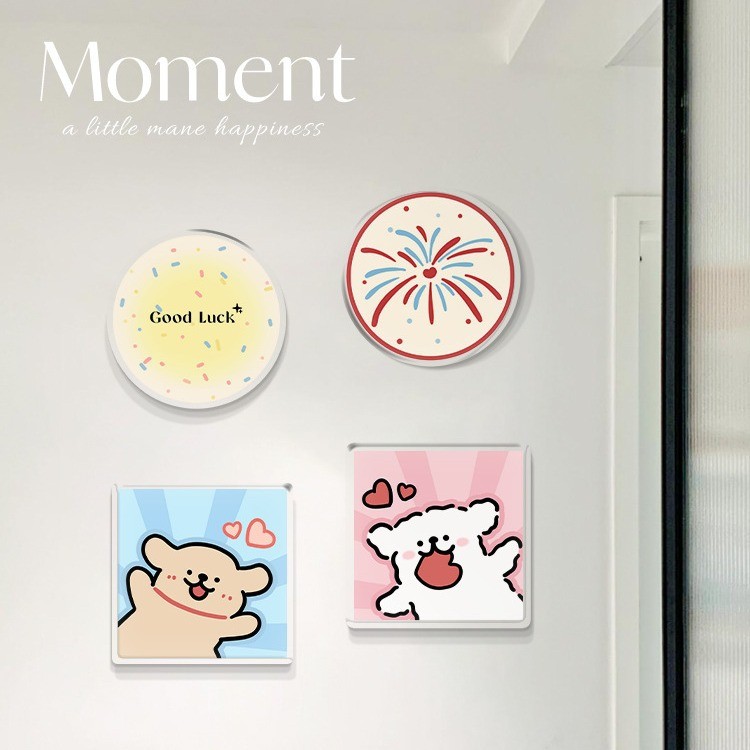 Preferred#Heartwarming Puppy Wall Transformation Concealer Acrylic Wall Sticker Hole Covering Sticke