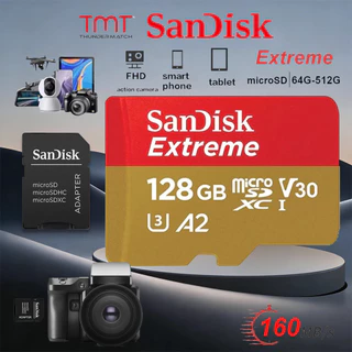 Sandisk Extreme micro SDcard 32GB/64GB/128GB/256GB/512GB/1TB การ์ดหน่วยความจำ A2 V30 อะแดปเตอร์