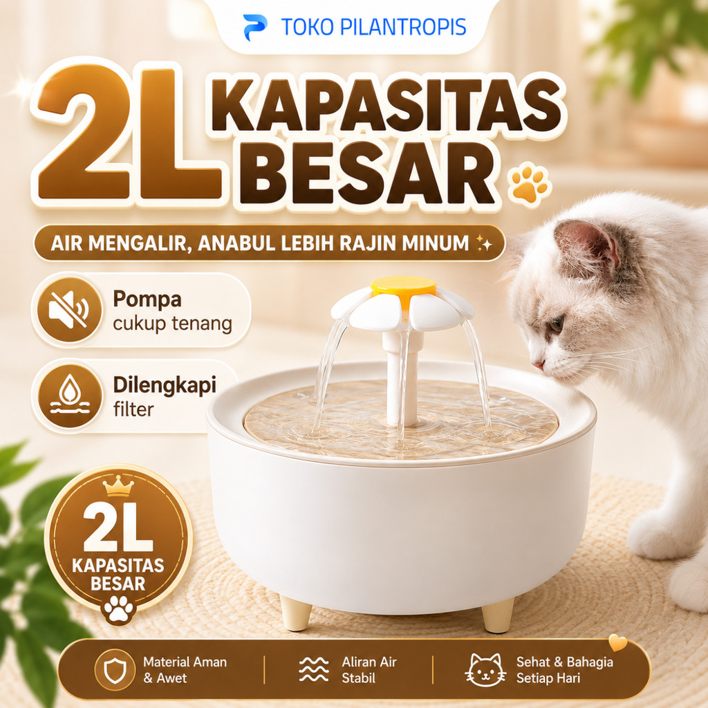 PET CAT WATER FOUNTAIN CAT WATER DISPENSER เครื่องดื่มแมวอัตโนมัติ PLACE