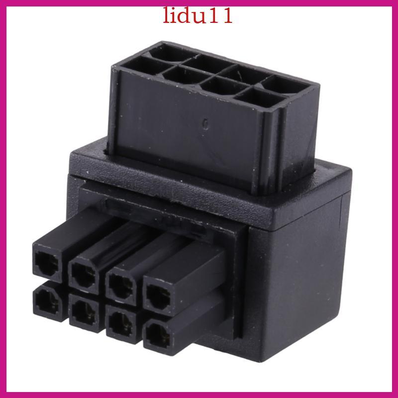 LID CPU 8Pin ชายหญิง Power Connector อะแดปเตอร์ GPU PCIe 8Pin 90 องศาสําหรับเดสก์ท็อปกราฟิกการ์ด