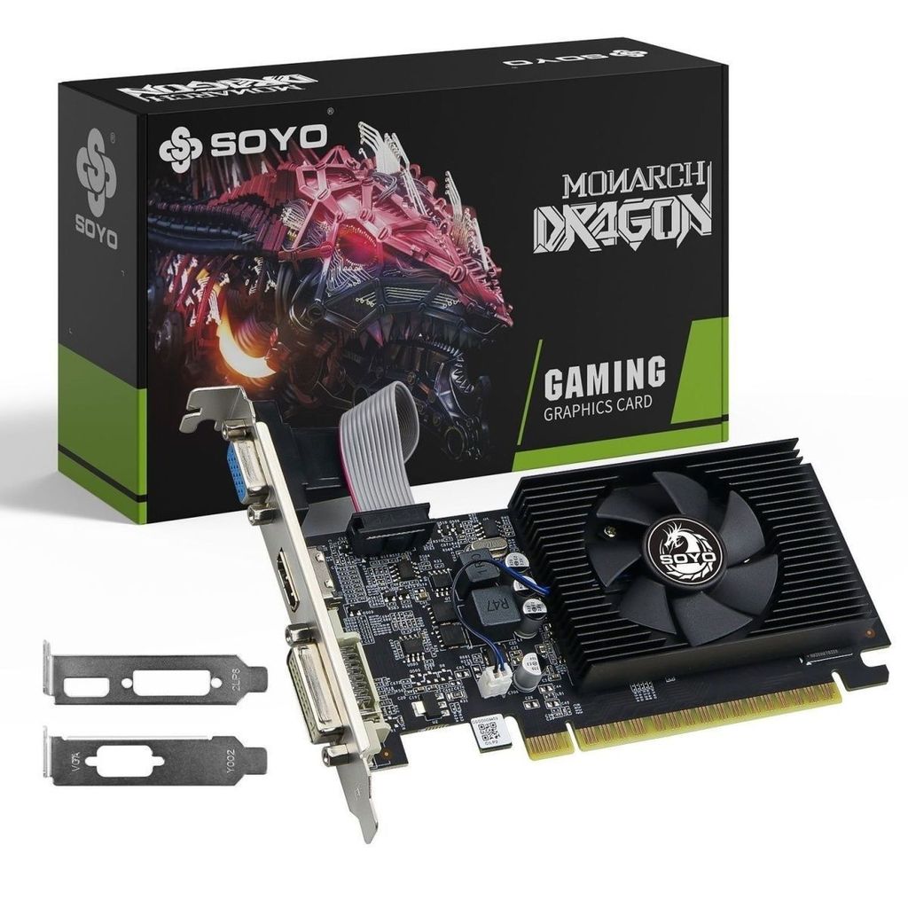 ยี่ห้อใหม่ชนิดบรรจุกล่อง Metro GT610/2G GT730/4G DDR3 Office Home Desktop กราฟิกการ์ดกึ่งสูง 88