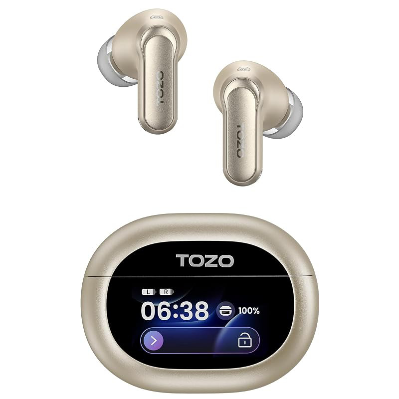 TOZO NC20 Pro Adaptive Wireless Earbuds with Hybrid ANC and Custom EQ