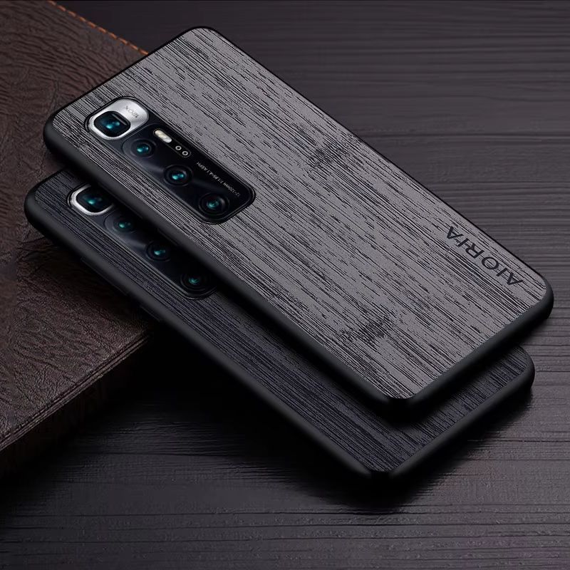 สําหรับ Xiaomi Mi 10 Ultra Mi 10S จีน Funda ไม้ไผ่ไม้รูปแบบหนังหรูหรา Coque สําหรับ Xiaomi Mi 10 Ult