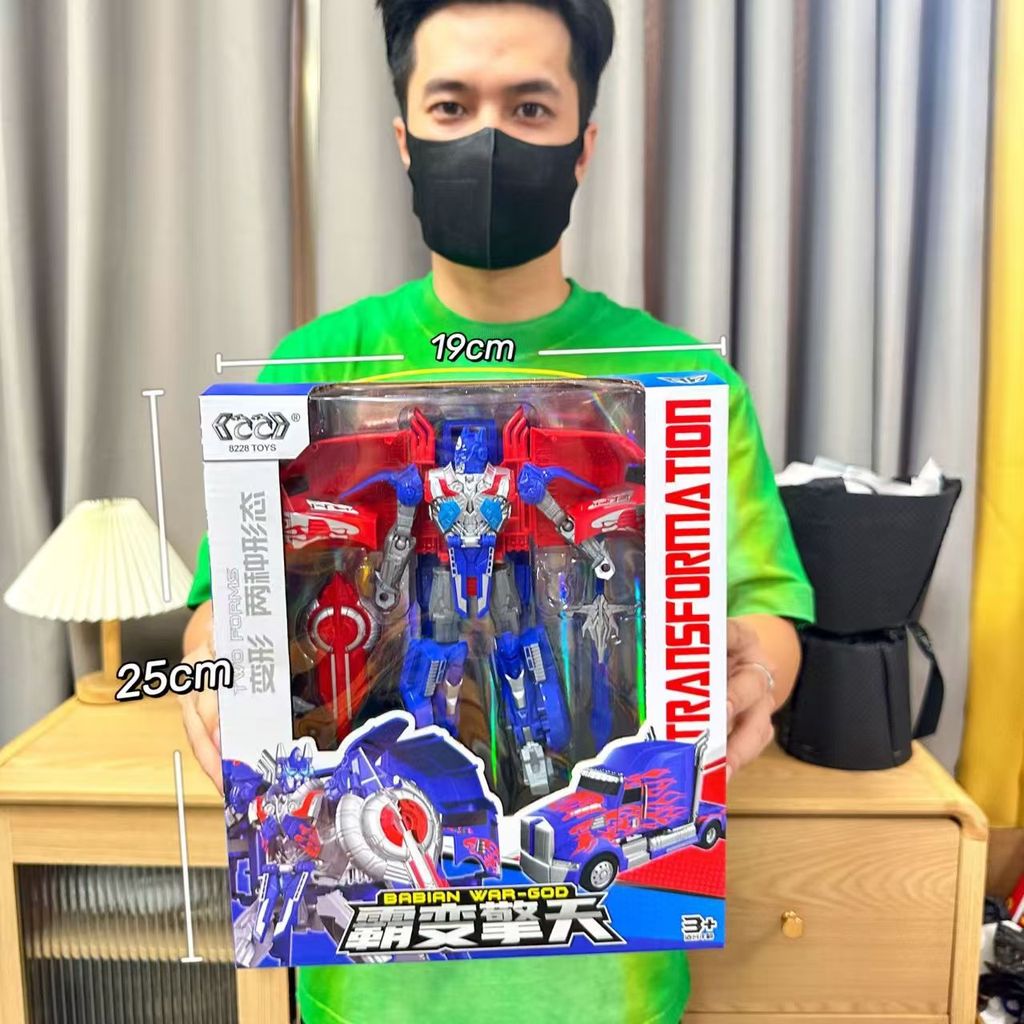 【จัดส่งรวดเร็ว】ของเล่นแปลงร่างหุ่นยนต์รถ Bumblebee Optimus Prime นักรบหุ่นหุ่นยนต์ของเล่นเด็กกล่องขอ