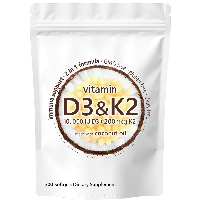 วิตามินดี3+k2VitaminD3K2อาหารเสริมซอฟเจลแคปซูลนิ่มอาหารเสริมแคลเซียม D3K2 Co-A071709280